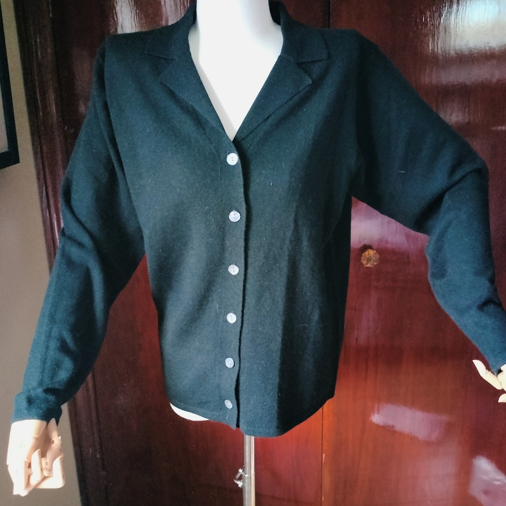 Black Button-Up Cardigan